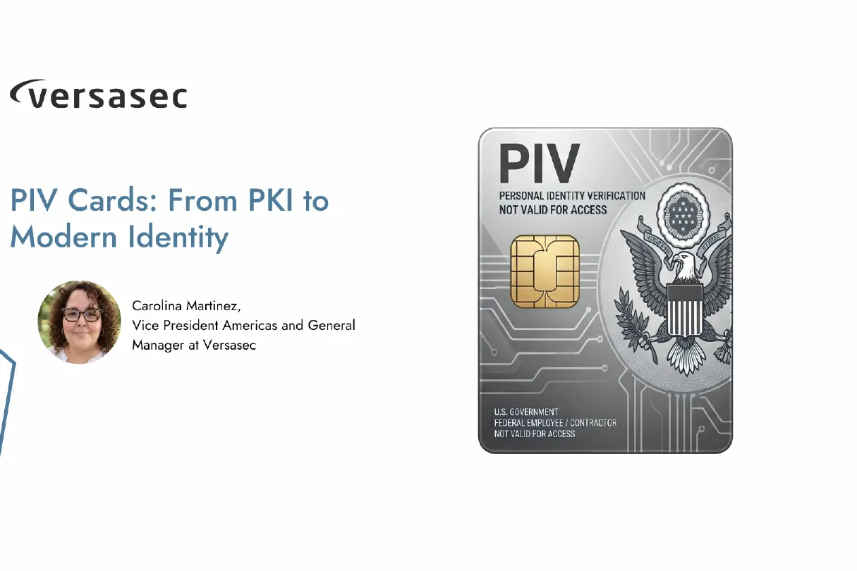 PIV Cards - From PKI to modern identity