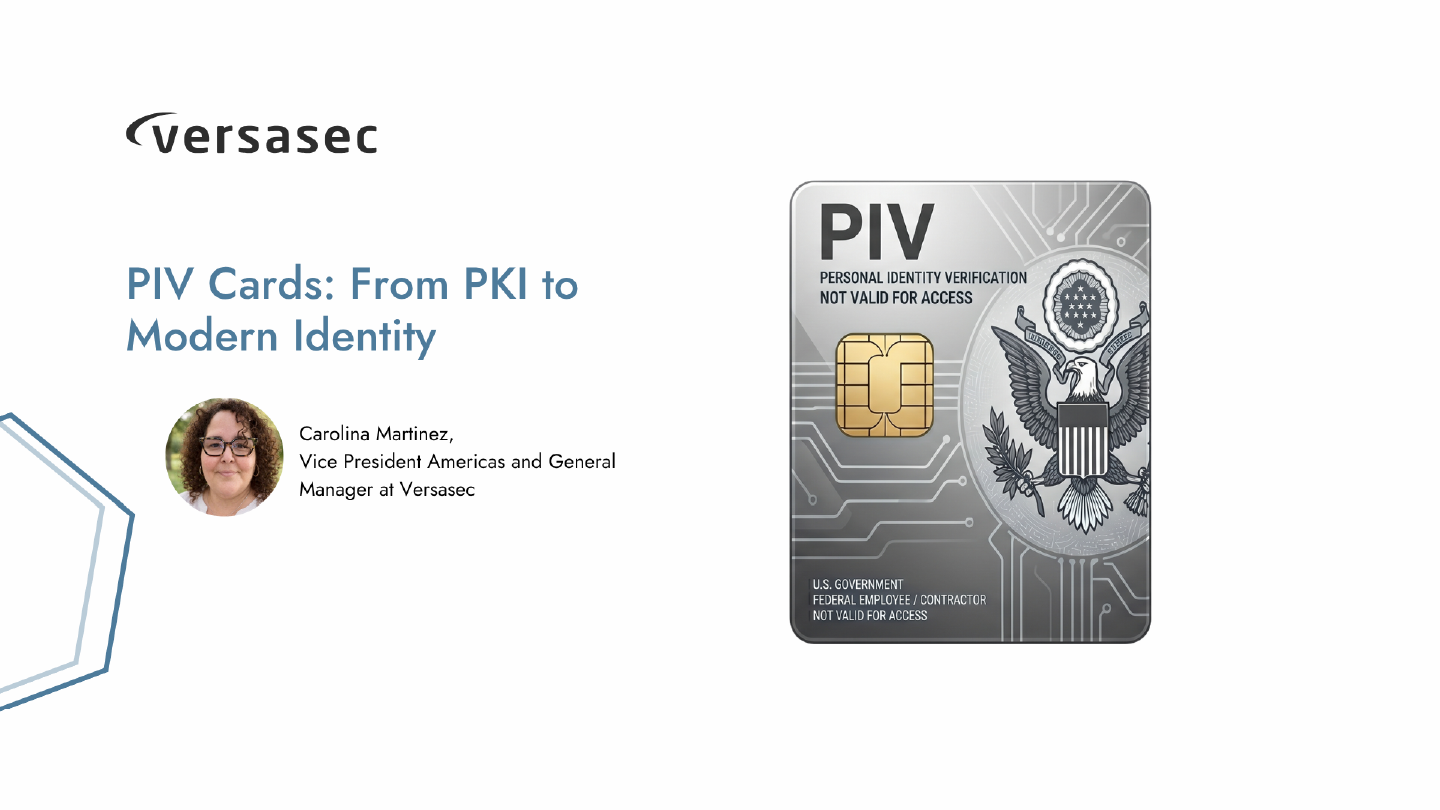 PIV Cards - From PKI to modern identity
